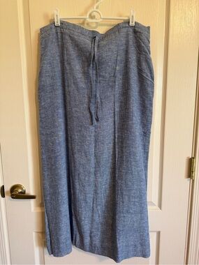 Liz Alig Drawstring Linen Skirt
